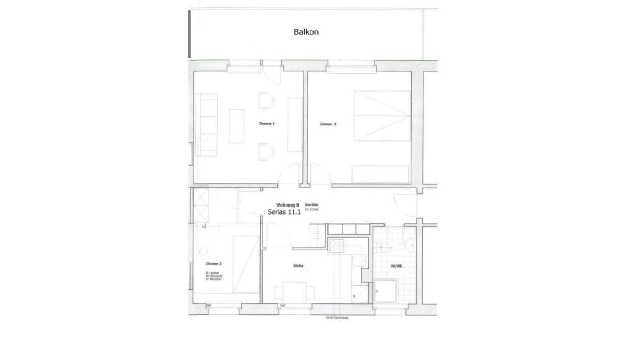 70M2 Mit Seeblick, Balkon, Serlas, Parkplatz - S11,1 Sankt Moritz Esterno foto